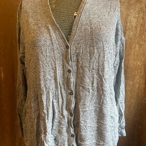Women's Gray Cardigan Sweater